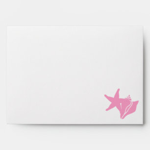 Summer Seashells in Petal Pink Envelopes