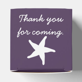 Summer Seashells in Purple Favour Box