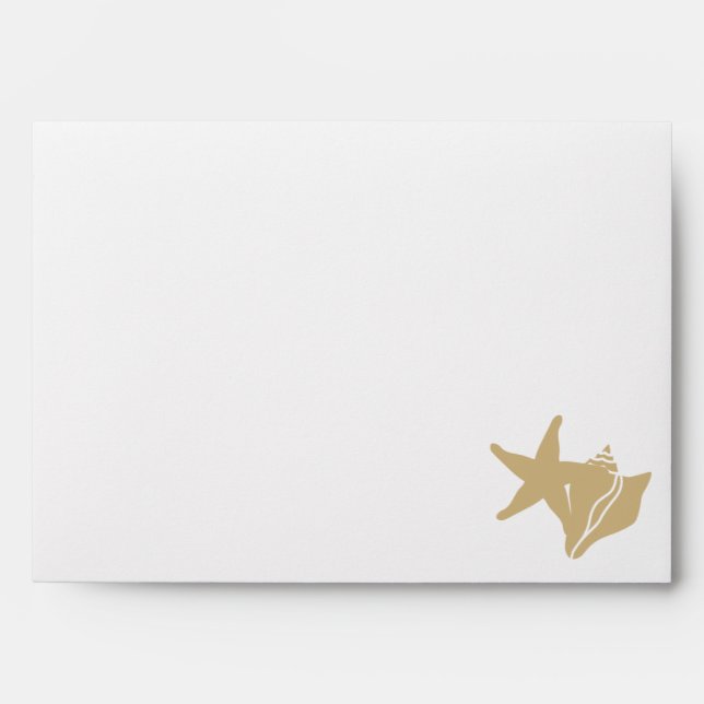 Summer Seashells in Sand Envelopes (Front)