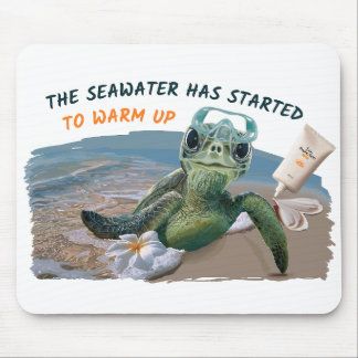 summer seaturtle mouse pad