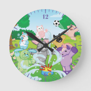 Summer Sensation Sprinkler Round Clock
