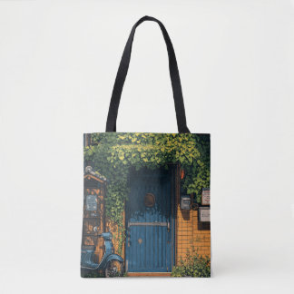 Summer Serenity Tote Bag,Illustration