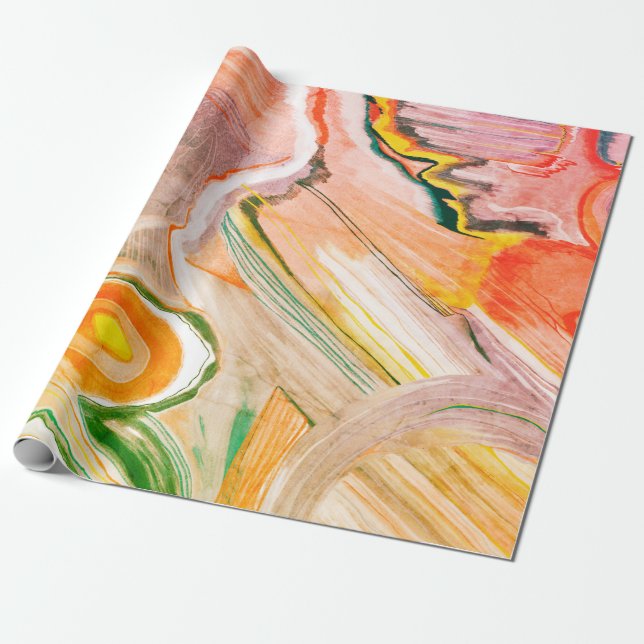 Summer seventies candy fun gift wrap (Unrolled)