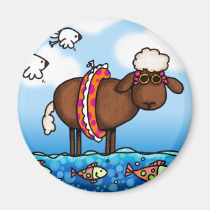 summer sheep magnet