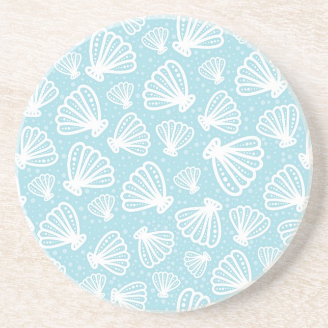 Summer Shell Pattern Coaster (Front)