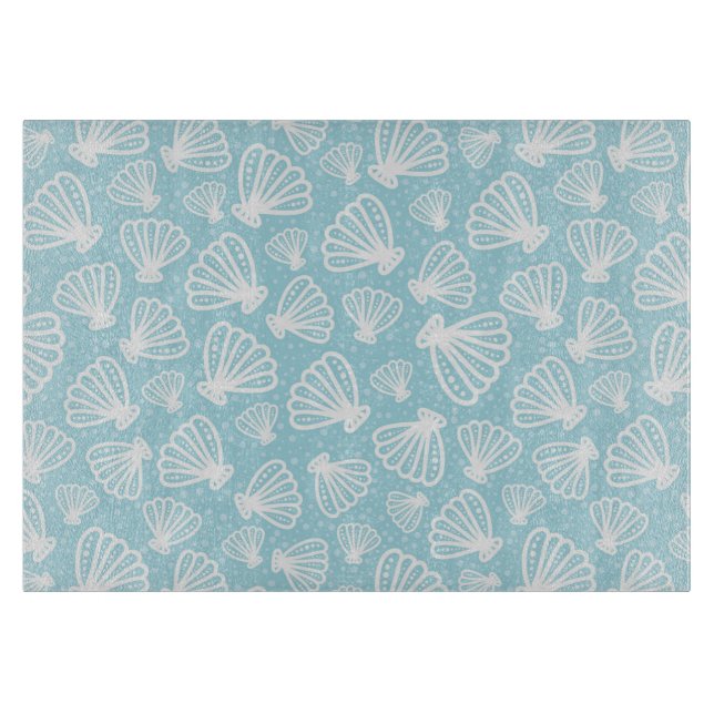 Summer Shell Pattern Cutting Board (Front)