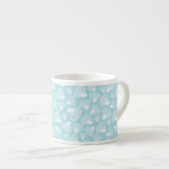 Summer Shell Pattern Espresso Cup (Front Right)