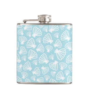 Summer Shell Pattern Hip Flask