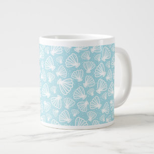 Summer Shell Pattern Large Coffee Mug
