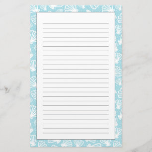 Summer Shell Pattern Stationery