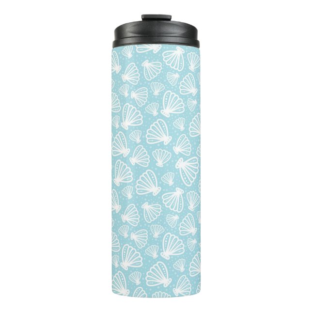 Summer Shell Pattern Thermal Tumbler (Front)