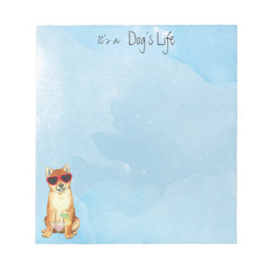 Summer Shiba Inu Notepad