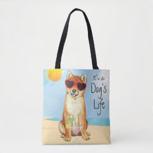 Summer Shiba Inu Tote Bag