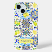 Summer Sicilian Amalfi Mediterranean majolica