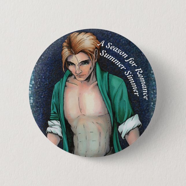 Summer Simmer Mage 6 Cm Round Badge (Front)