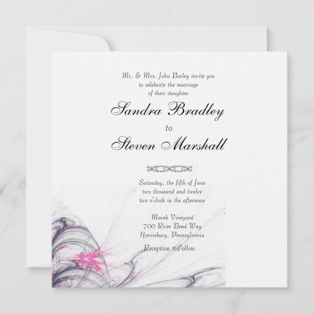 Summer Simplicity Wedding Invitations (Front)
