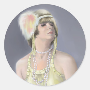 Summer Siren Circle Sticker