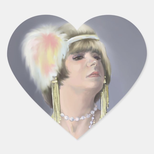 Summer Siren Heart Sticker (Front)