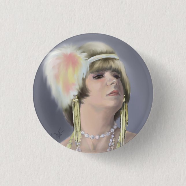 Summer Siren Portrait Button (Front)