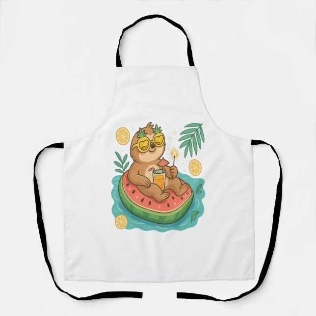 Summer Sloth Pool Float Apron (Front)