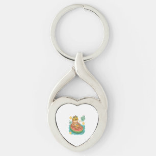 Summer Sloth Pool Float Key Ring