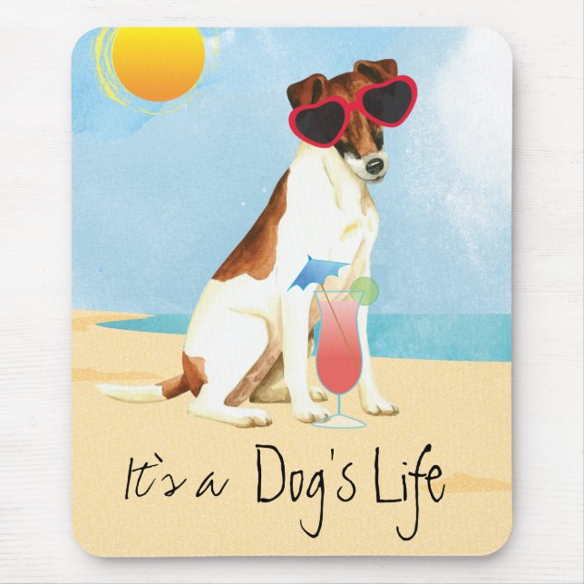 Summer Smooth Fox Terrier Mouse Pad (Front)
