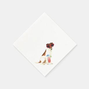 Summer Smooth Fox Terrier Napkin