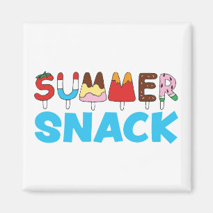 Summer Snack Kids Popsicles Magnet