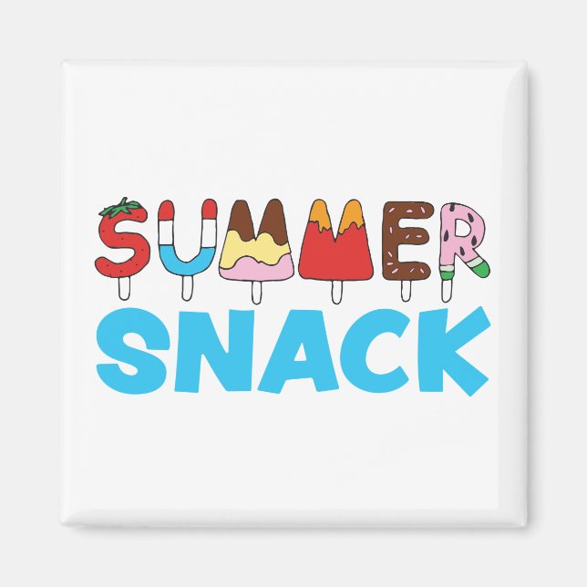 Summer Snack Kids Popsicles Magnet (Front)