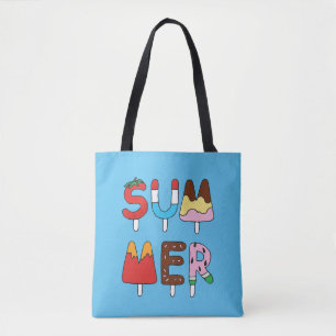 Summer Snack Kids Popsicles Tote Bag