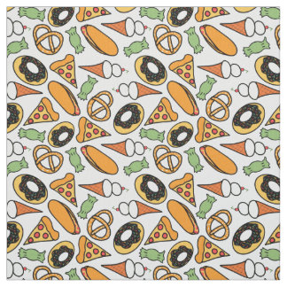Summer Snacks Seamless Pattern Fabric 