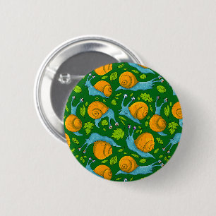 Summer snails 6 cm round badge