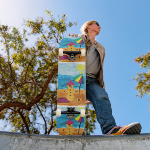 Summer Snowman - Kids Art for CHOC Skateboard