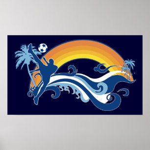 summer soccer poster