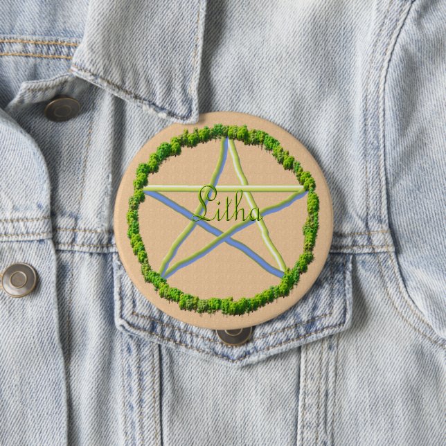 Summer Solstice 10 Cm Round Badge (In Situ)
