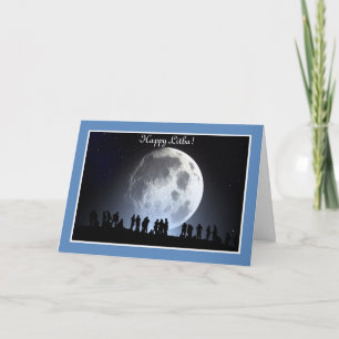 Summer Solstice Blessings with full moon Card