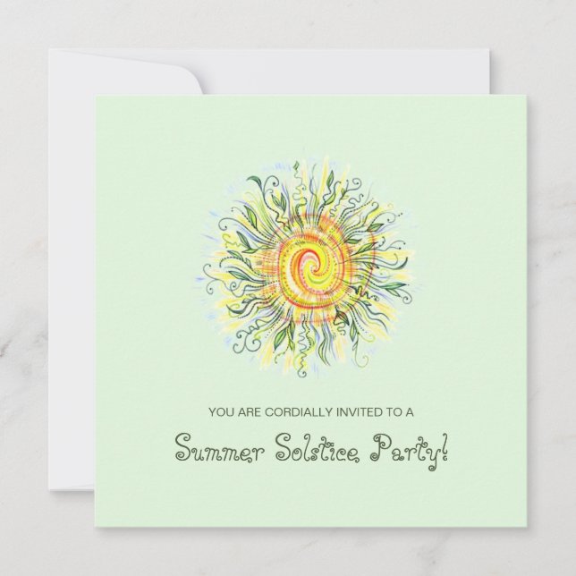 Summer Solstice Festival / Party Invites (Front)