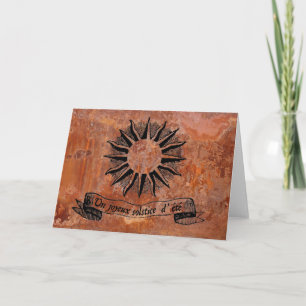Summer Solstice in French Card
