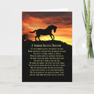 Summer Solstice Litha Pagan Holiday  Card
