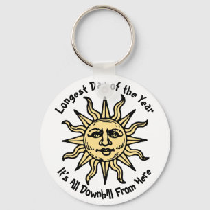 Summer Solstice Poem Key Ring