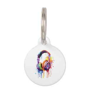 Summer Soundwaves  Pet Tag
