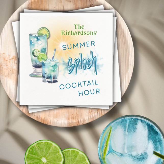 Summer Splash Cocktail Napkin (Creator Uploaded)