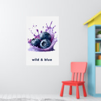 Summer Splash Fruit Wall Art Poster