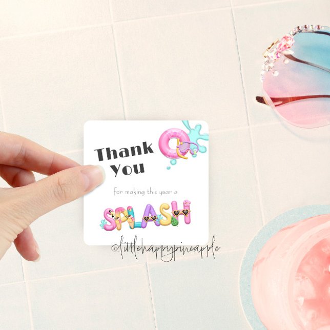 Summer Splash Teacher Thank You Sticker (Creator Uploaded)
