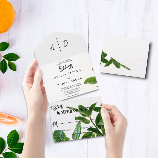 Summer spring floral All in One Wedding Invite (Creator Uploaded)