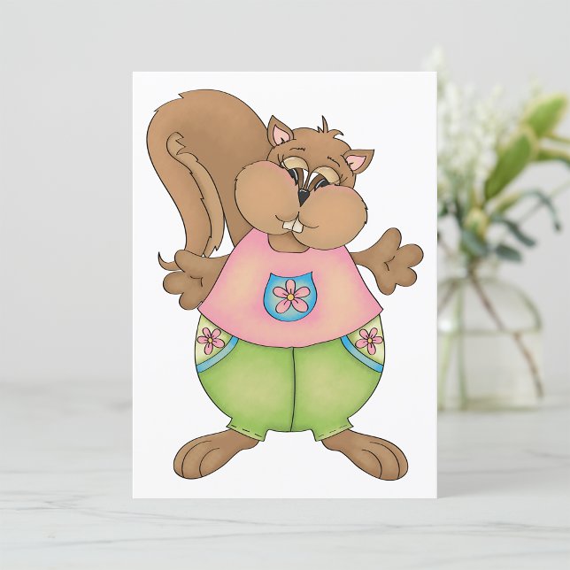 Summer Squirrel Invitation (Creator Uploaded)