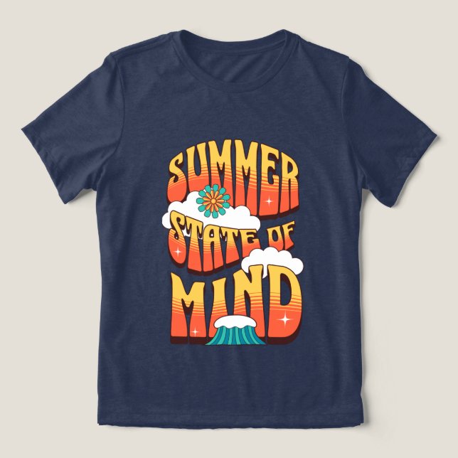 Summer State Of Mind Tri-Blend Shirt (Design Front)