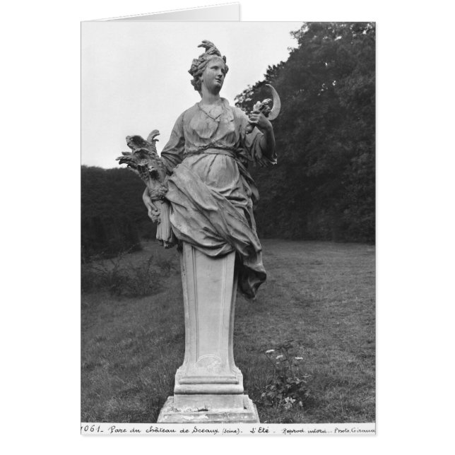 Summer, statue in the gardens (Front)