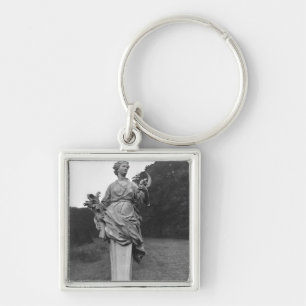 Summer, statue in the gardens key ring