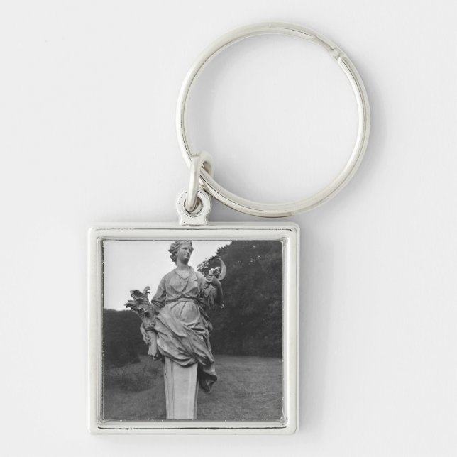 Summer, statue in the gardens key ring (Front)